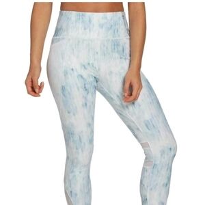 CALIA by Carrie Underwood Blue and White Activewear Leggings